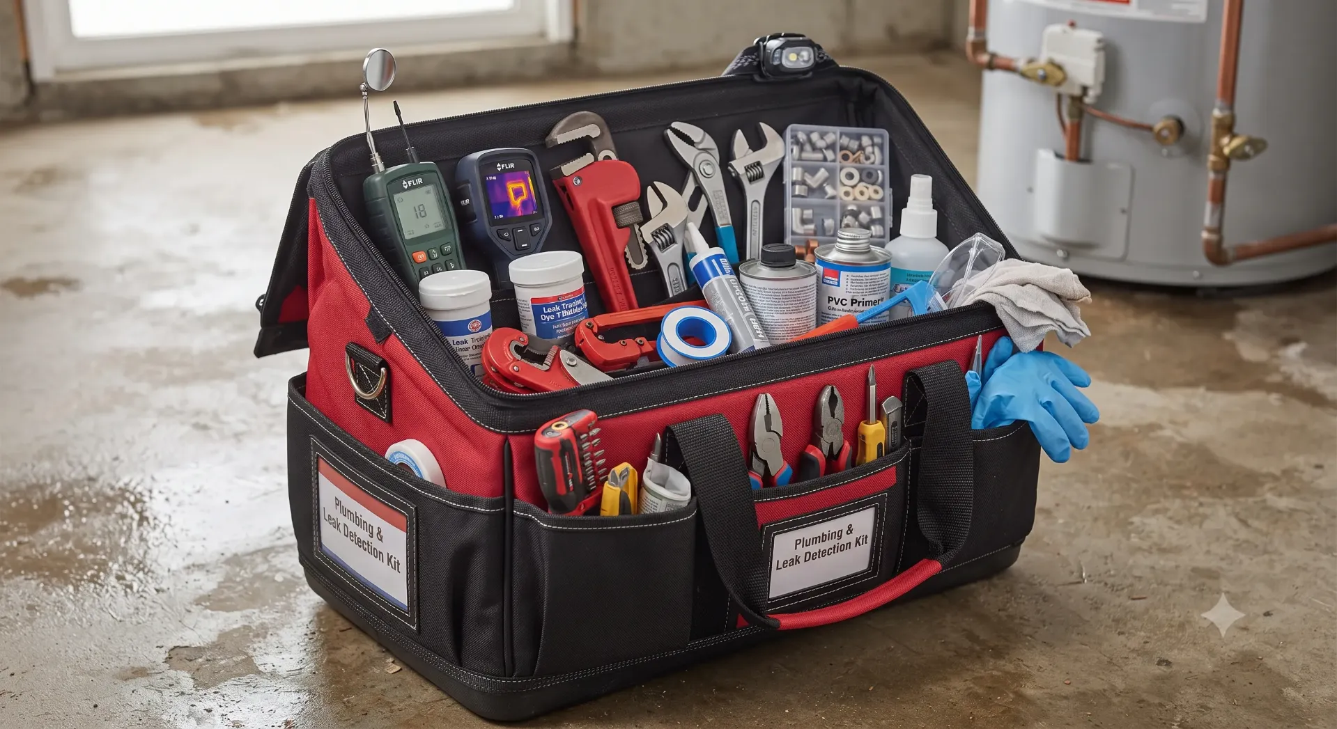 حقيبة صيانة السباكة وإصلاح التسريبات / Leak Repair & Plumbing Kit